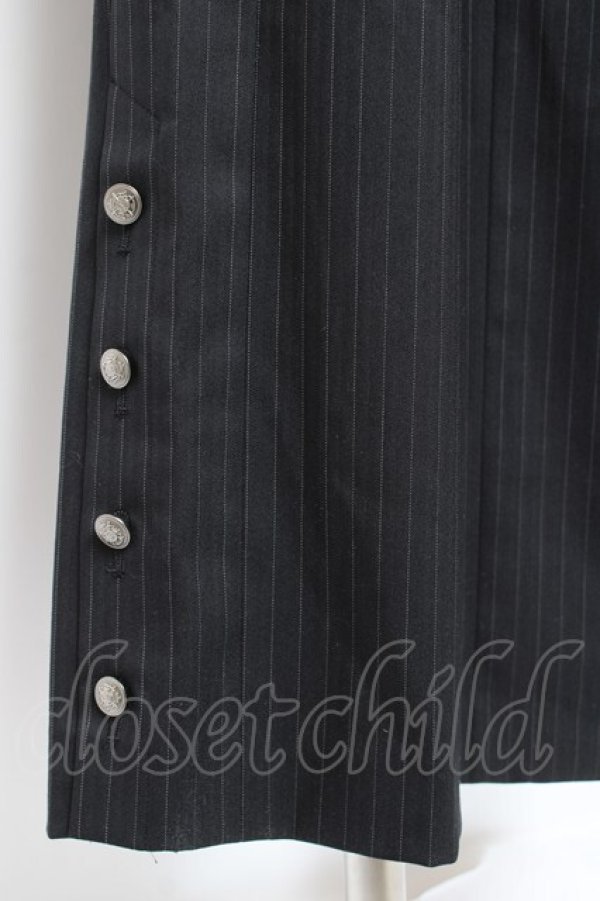 画像4: Moi-meme-Moitie / ストライプパンツ 2 黒 Y-26-01-20-175-MO-PA-SZ-ZI (4)