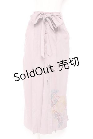 画像: Ozz oneste / 袴デザインパンツ  くすみピンク Y-26-01-20-179-OO-PA-SZ-ZS