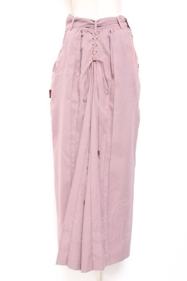 画像3: Ozz oneste / 袴デザインパンツ  くすみピンク Y-26-01-20-179-OO-PA-SZ-ZS (3)