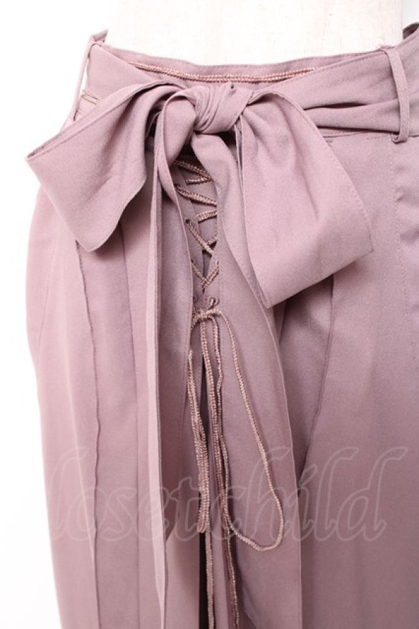 画像5: Ozz oneste / 袴デザインパンツ  くすみピンク Y-26-01-20-179-OO-PA-SZ-ZS (5)