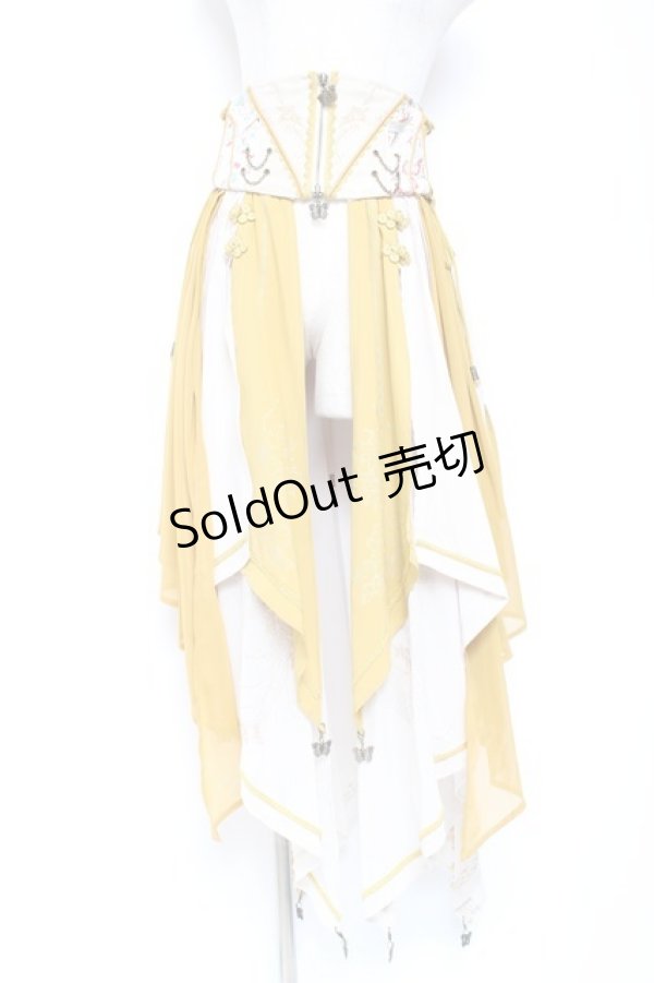 画像1: Ozz oneste / 蝶舞秋園コルセット  イエロー Y-26-01-20-180-OO-SK-SZ-ZS (1)