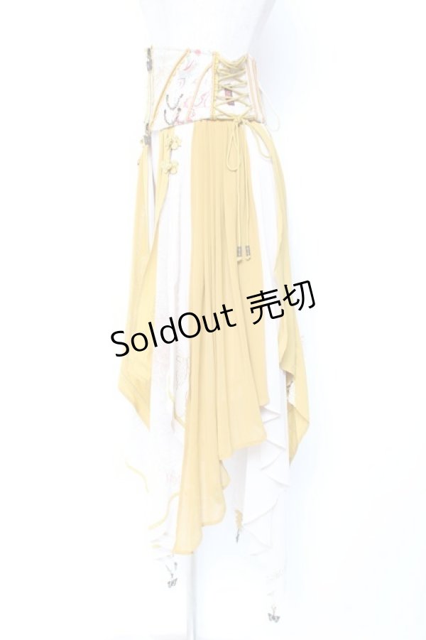 画像2: Ozz oneste / 蝶舞秋園コルセット  イエロー Y-26-01-20-180-OO-SK-SZ-ZS (2)