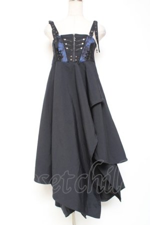 画像: Ozz Croce / ランダム2WAYスカート  紺 Y-26-01-20-181-OO-SK-SZ-ZS