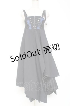 画像: Ozz Croce / ランダム2WAYスカート  紺 Y-26-01-20-181-OO-SK-SZ-ZS