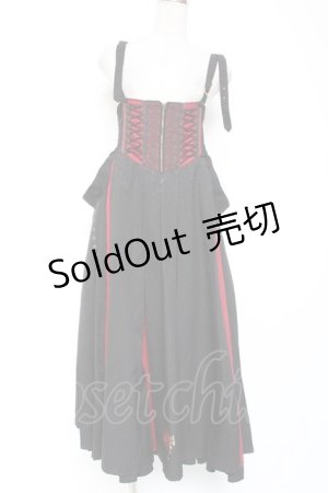 画像: Ozz oneste / 舞華咲ロングプリーツスカート  黒 Y-26-01-20-183-OO-SK-SZ-ZS