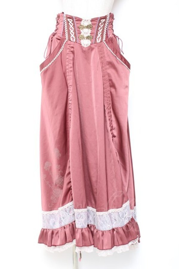 画像1: Ozz oneste / レース切替ドレープフリルスカート  ローズ Y-26-01-20-187-OO-SK-AS-ZS (1)