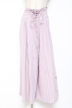 画像: Rozen Kavalier / プリーツ袴ワイドパンツ  ピンク Y-26-01-20-195-OO-PA-SZ-ZS