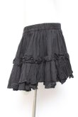 画像2: Na+H / フリルスカート  黒 Y-26-01-20-198-PU-SK-SZ-ZI (2)