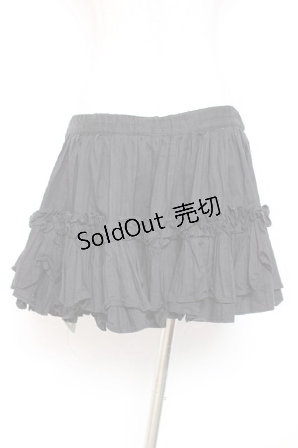 画像3: Na+H / フリルスカート  黒 Y-26-01-20-198-PU-SK-SZ-ZI (3)