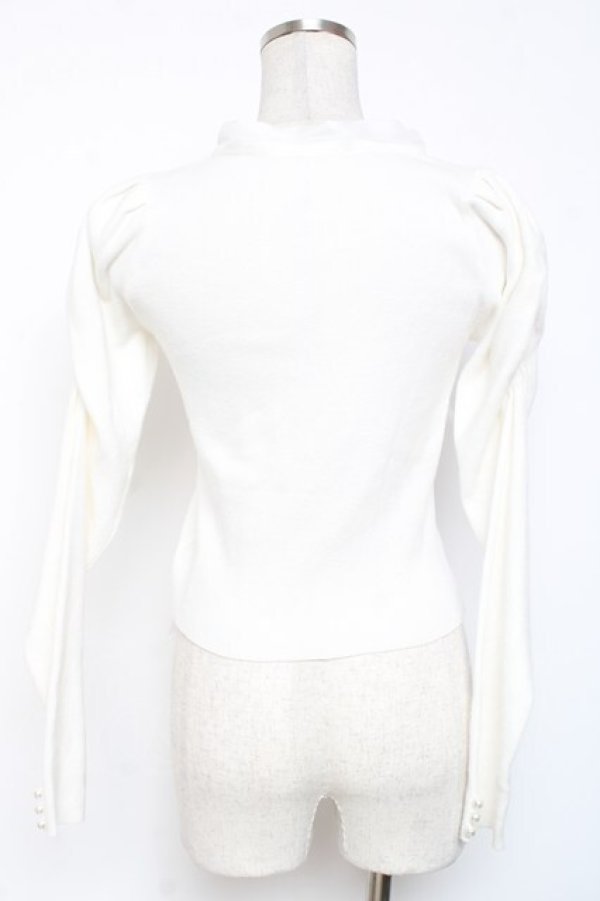 画像2: evelyn / ビックリボンニット  白 Y-26-01-20-003-LO-TO-SZ-ZY (2)