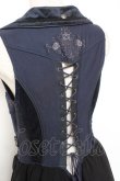 画像4: OZZ ANGELO / 薔薇刺繍ホルターベスト  ネイビー Y-26-01-20-025-OO-TO-HR-ZY (4)