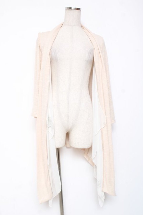 画像1: Rozen Kavalier / 羽根プリントロングカーディガン  ベージュ Y-26-01-20-026-OO-TO-SZ-ZY (1)