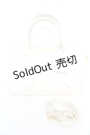 画像: Hoshibako Works / リボンレザーバッグ  アイボリー Y-26-01-22-039-LO-BG-SZ-ZY