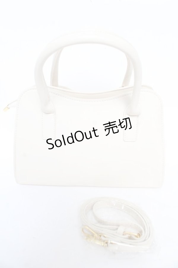 画像2: Hoshibako Works / リボンレザーバッグ  アイボリー Y-26-01-22-039-LO-BG-SZ-ZY (2)