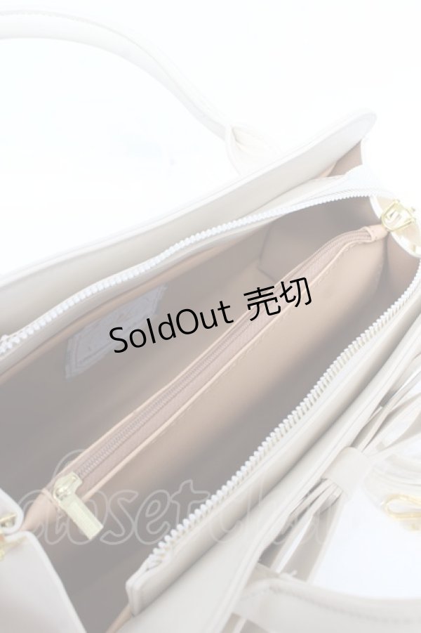 画像3: Hoshibako Works / リボンレザーバッグ  アイボリー Y-26-01-22-039-LO-BG-SZ-ZY (3)