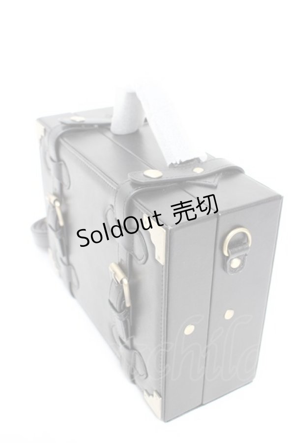 画像2: Kurumi Collaboration / KM*ミニトランク2WAYバッグ  中黒 Y-26-01-22-040-LO-BG-SZ-ZY (2)