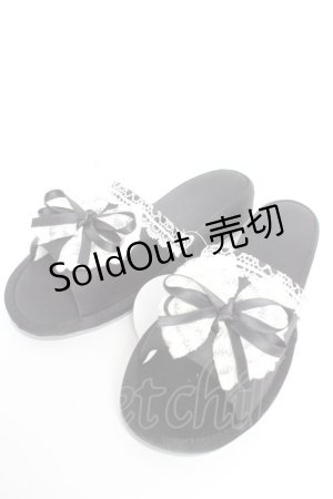 画像: Alice Mashiro / MAパンタレールリボンシューズ  黒 Y-26-01-22-042-LO-ZA-SZ-ZY