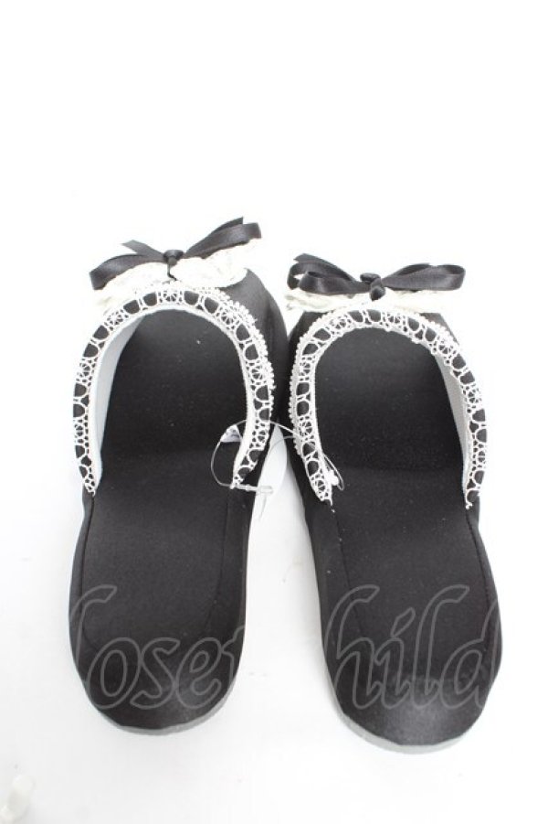 画像3: Alice Mashiro / MAパンタレールリボンシューズ  黒 Y-26-01-22-042-LO-ZA-SZ-ZY (3)