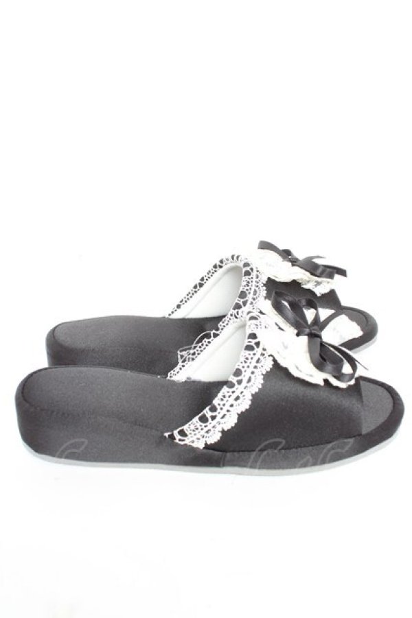 画像4: Alice Mashiro / MAパンタレールリボンシューズ  黒 Y-26-01-22-042-LO-ZA-SZ-ZY (4)