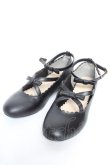 画像1: m petit by misako / AMリボンストラップパンプス LL 中黒 Y-26-01-22-043-LO-SH-SZ-ZY (1)