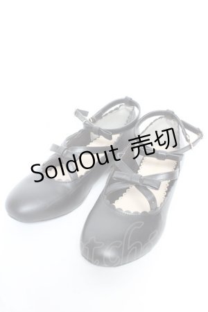 画像: m petit by misako / AMリボンストラップパンプス LL 中黒 Y-26-01-22-043-LO-SH-SZ-ZY