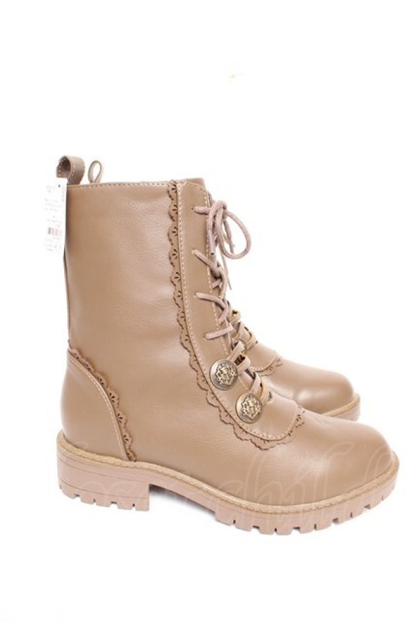 画像4: axes femme / ナポレオンレースアップブーツ ｍ ベージュ Y-26-01-22-045-AX-SH-SZ-ZY (4)