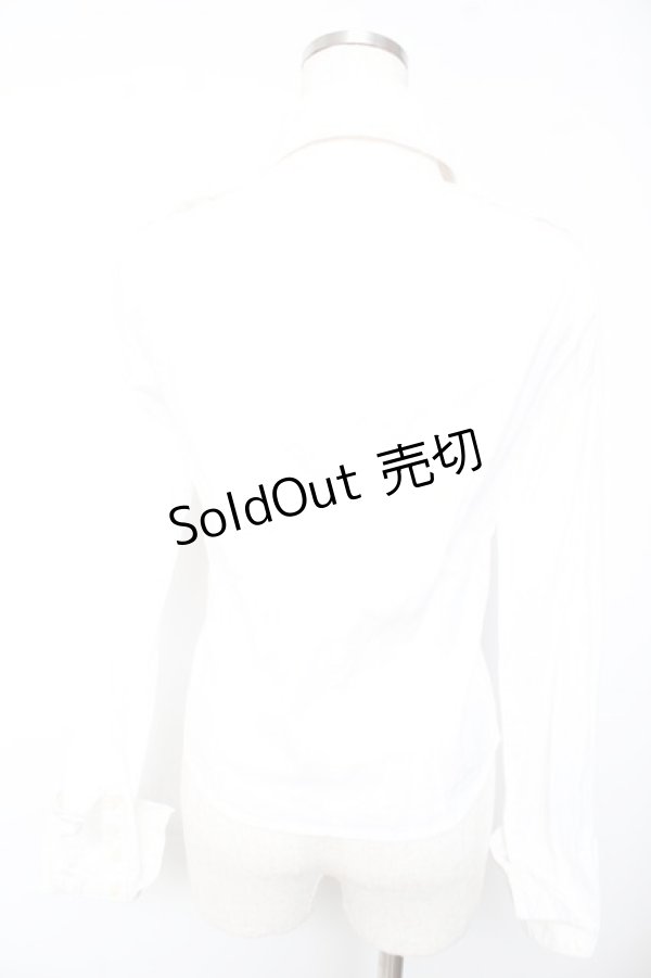 画像2: BPN / ストライプブラウス M 白 Y-26-01-22-049-GO-BL-SZ-ZY (2)