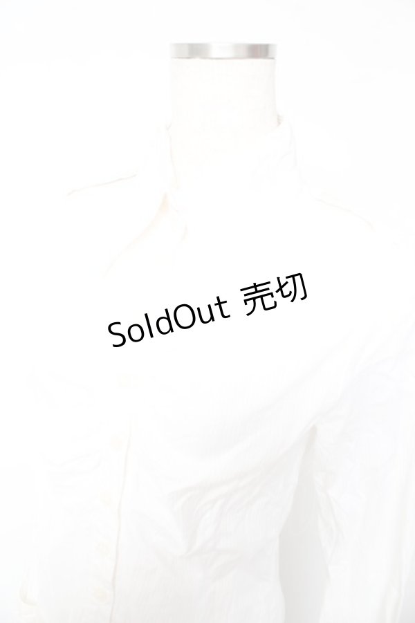 画像3: BPN / ストライプブラウス M 白 Y-26-01-22-049-GO-BL-SZ-ZY (3)