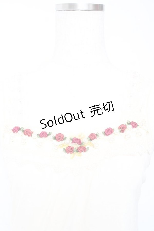 画像3: axes femme / ローズ×パールタンク  生成り Y-26-01-22-052-AX-TO-SZ-ZY (3)