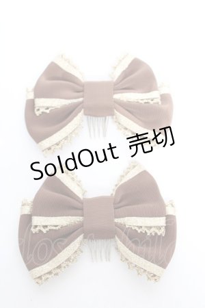 画像: Angelic Pretty / ブレードリボンコーム  ブラウン Y-26-01-22-009-AP-ZA-SZ-ZY