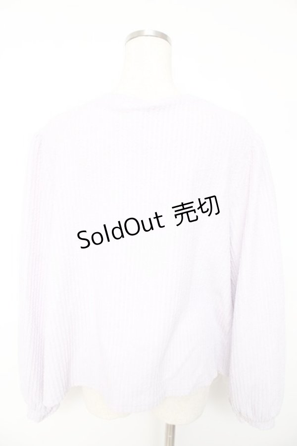 画像2: axes femme / レースアッププルオーバー F ラベンダー Y-26-01-22-056-AX-TO-SZ-ZY (2)