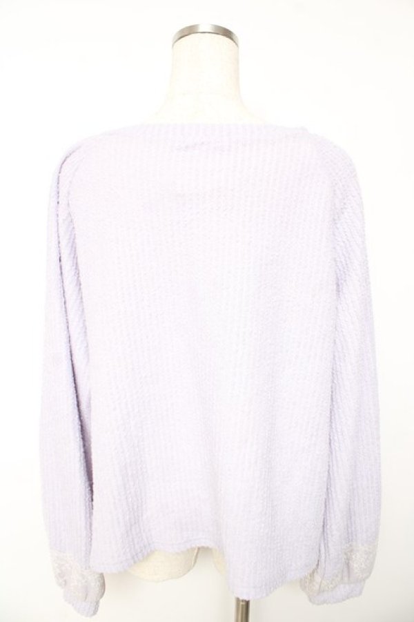 画像2: axes femme / レースアッププルオーバー F ラベンダー Y-26-01-22-057-AX-TO-SZ-ZY (2)