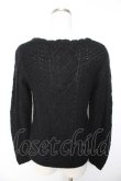 画像2: axes femme / ファーティペット付ニットカーデ  黒 Y-26-01-22-065-AX-TO-SZ-ZY (2)