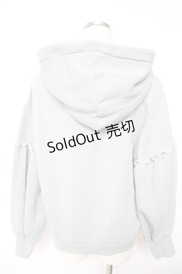 画像2: axes femme POETIQUE / ラビットプリントフリルパーカー  ミント Y-26-01-22-069-AX-TO-SZ-ZY (2)