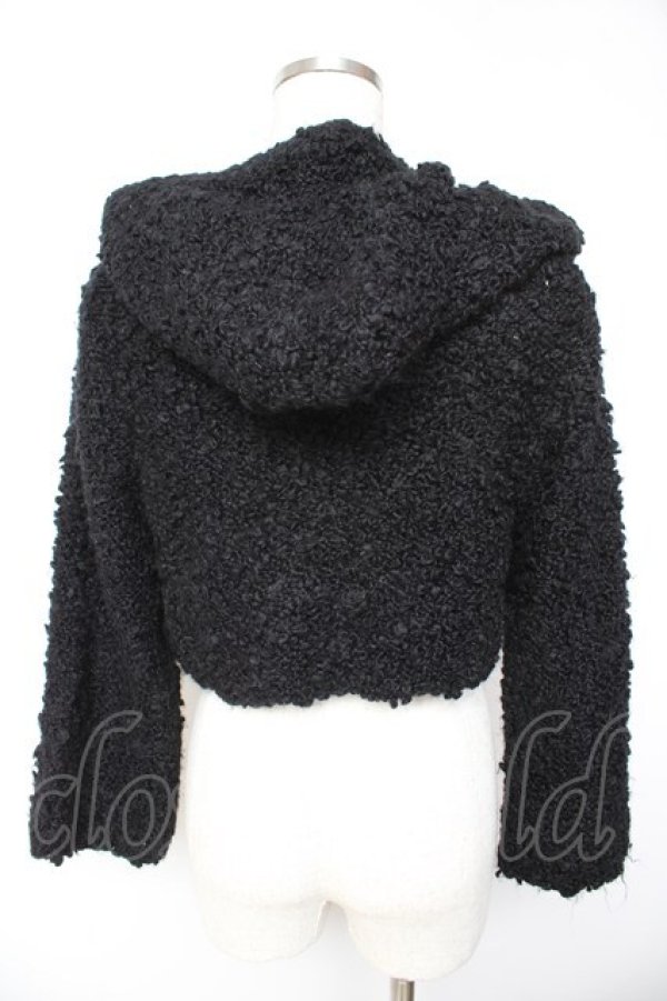 画像2: BPN / フード付きニットポンチョ M 黒 Y-26-01-22-083-GO-TO-SZ-ZY (2)