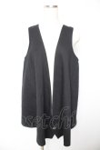 画像1: Sixh / 背中合きロングジレ  黒 Y-26-01-22-084-HN-TO-SZ-ZY (1)
