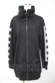 画像1: NieR Clothing / HIGH NECK LONG ZIP OUTER  黒 Y-26-01-22-085-PU-TO-SZ-ZY (1)