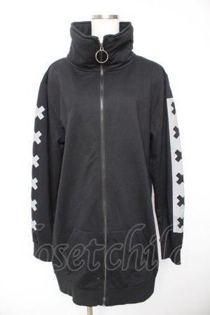 画像: NieR Clothing / HIGH NECK LONG ZIP OUTER  黒 Y-26-01-22-085-PU-TO-SZ-ZY