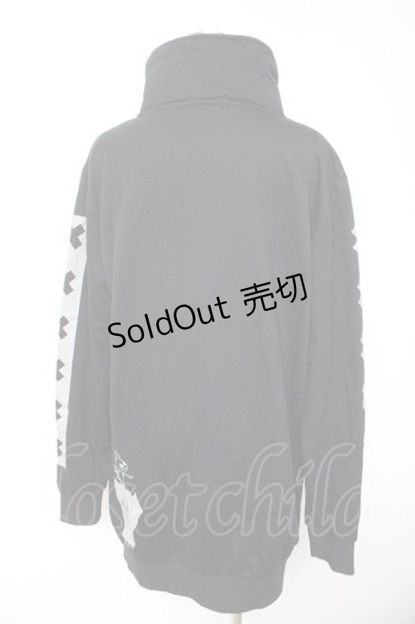 画像2: NieR Clothing / HIGH NECK LONG ZIP OUTER  黒 Y-26-01-22-085-PU-TO-SZ-ZY (2)