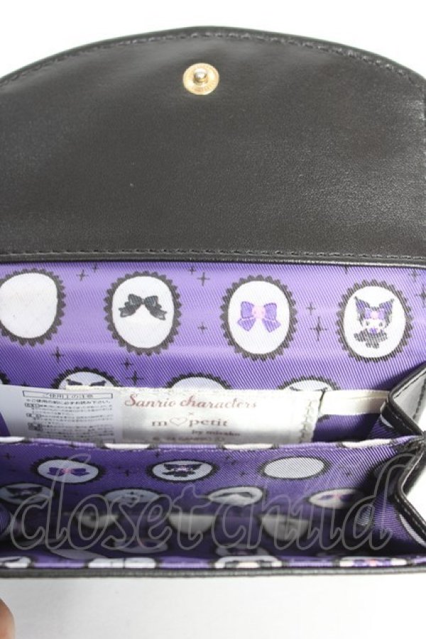 画像3: m petit by misako / サンリオキャラクターズコラボクロミコインケース  黒 Y-26-01-22-012-LO-ZA-SZ-ZY (3)