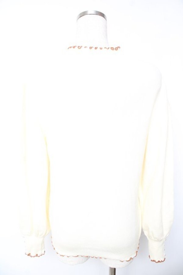 画像2: axes femme / ウオッシャブルメローニット F 生成り Y-26-01-22-096-AX-TO-SZ-ZY (2)