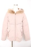 画像1: axes femme / ファー付きダウン  ピンク Y-26-01-22-111-AX-CO-SZ-ZTC050 (1)