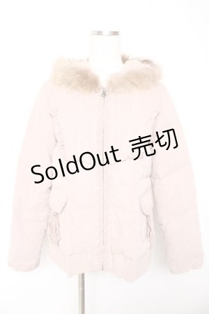 画像: axes femme / ファー付きダウン  ピンク Y-26-01-22-111-AX-CO-SZ-ZTC050