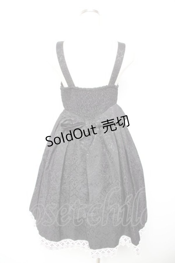 画像2: Chalmiere / クロスモチーフジャンスカ M 黒 Y-26-01-22-117-LO-OP-SZ-ZY (2)