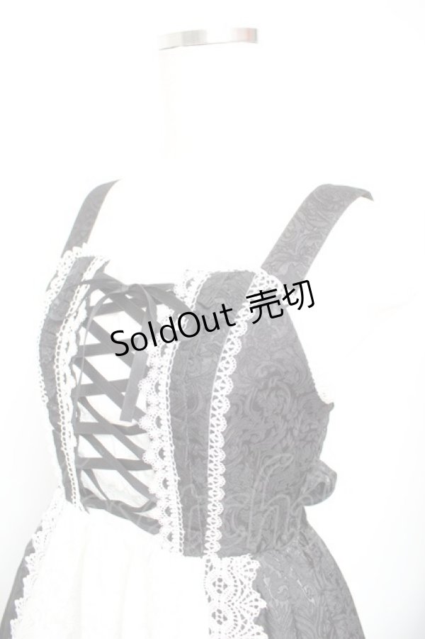 画像3: Chalmiere / クロスモチーフジャンスカ M 黒 Y-26-01-22-117-LO-OP-SZ-ZY (3)