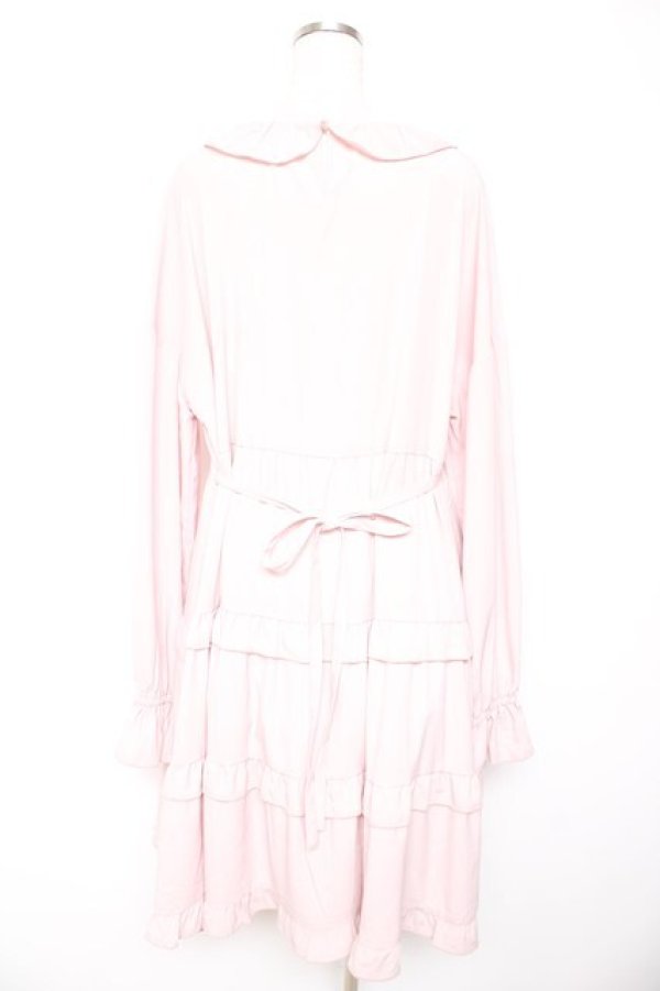 画像2: FLC / 皆方由衣コラボ/ティアードフリルワンピース  ピンク Y-26-01-22-122-LO-OP-SZ-ZY (2)