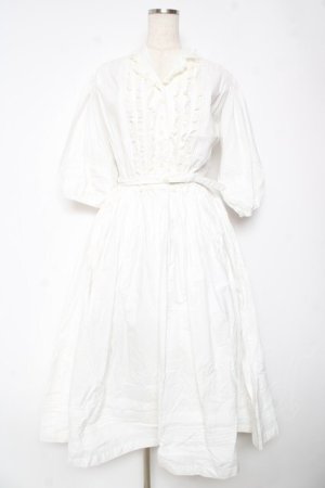 画像: PINK HOUSE / レース使い裾タックワンピース F 白 Y-26-01-22-132-LO-OP-SZ-ZY