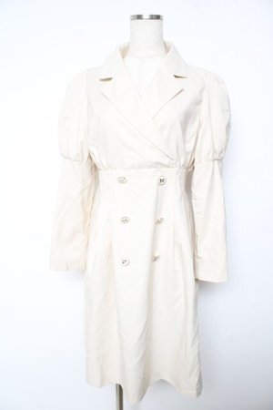 画像: axes femme POETIQUE / ダブル釦タックデザインワンピース M ベージュ Y-26-01-22-134-AX-OP-SZ-ZY