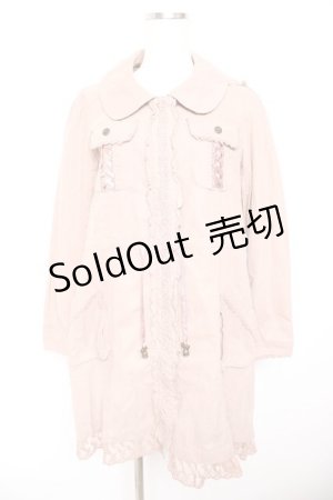 画像: axes femme / スピンドルモッズコート  ピンク Y-26-01-22-137-AX-CO-SZ-ZY