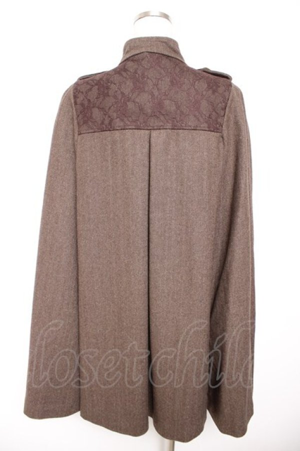画像2: axes femme / ナポレオンマント風コート  ブラウン Y-26-01-22-140-AX-CO-SZ-ZY (2)